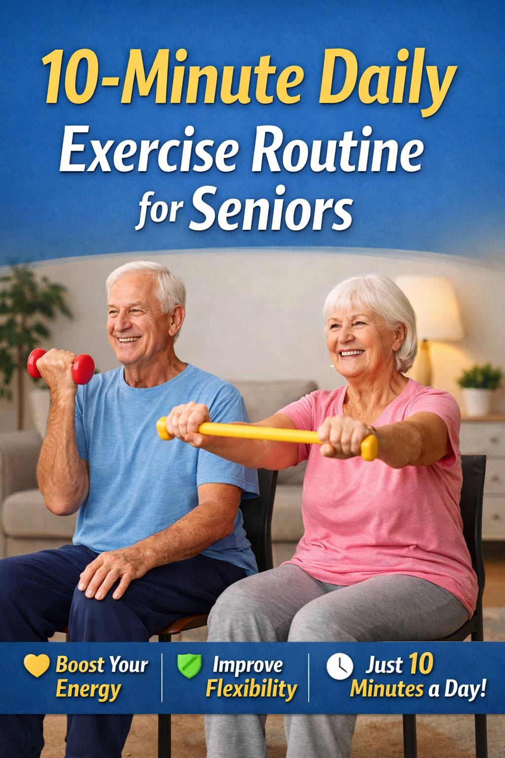 10-Minute Daily Exercise Routine for Adults 50+: Safe At-Home Movement for Better Mobility